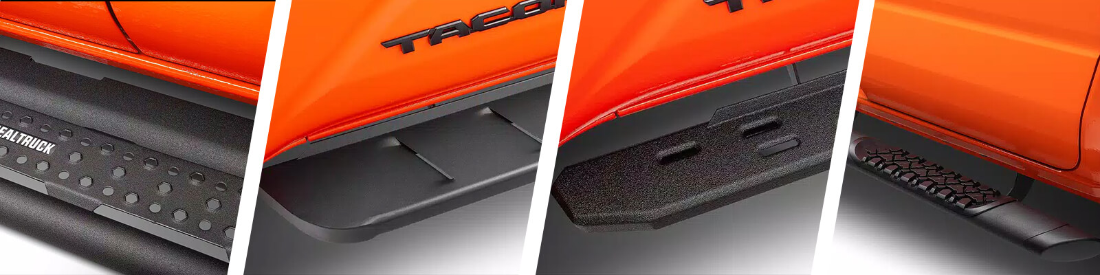 Various Go Rhino running board models